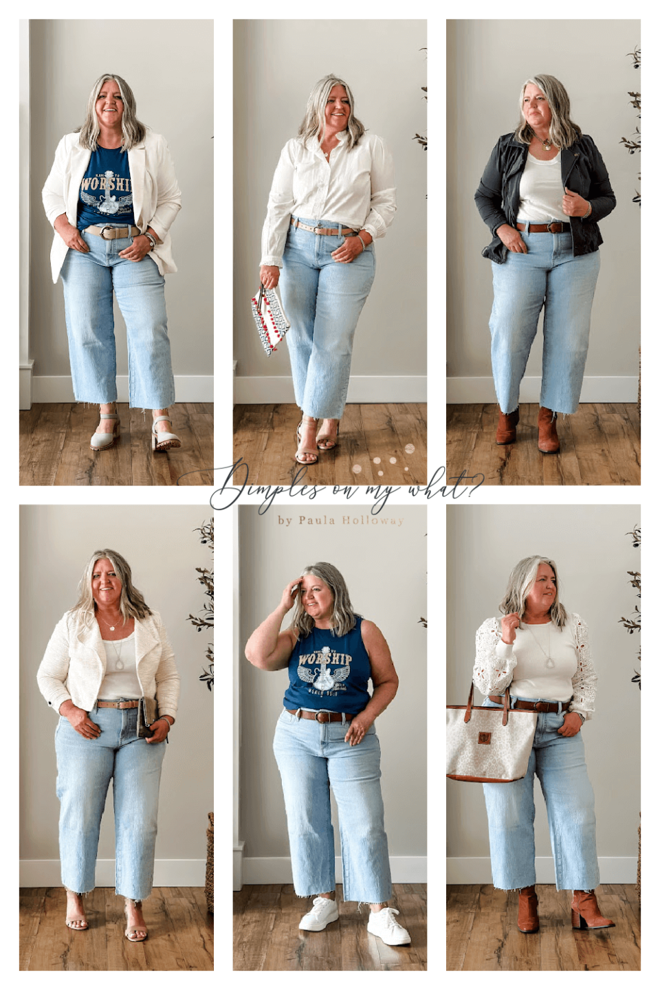 Plus Size Styling Wide Leg Jeans