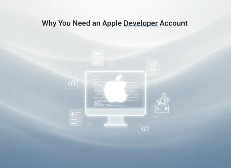 Why You Need an Apple Developer Account Why You Need an Apple Developer Account